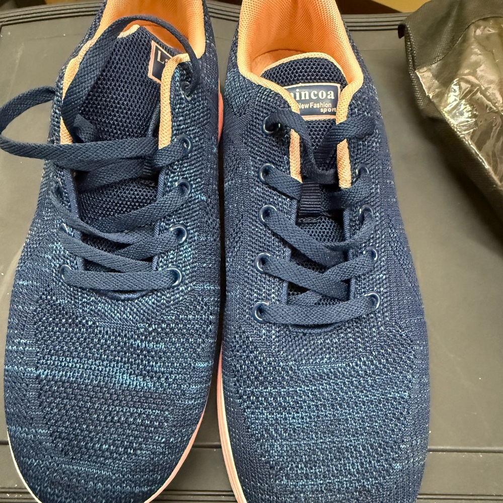 Aminco Navy and Peach Athletic Shoes